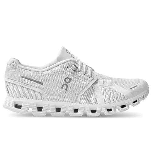 On Women's Cloud 5 Sneakers, All White, 7.5 Medium US - Image 3