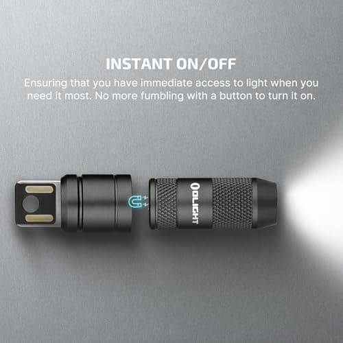 OLIGHT IMINI 2 EDC Rechargeable Keychain Flashlight, 50 Lumens Compact and Portable Mini LED Keyring Lights with Built-in Battery Ideal for Everyday Carry and Emergencies (Black) - Image 4
