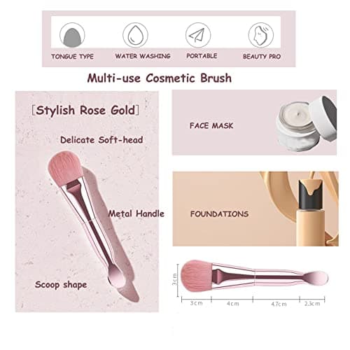 28PCS Makeup Brushes, Quality Makeup Brush Set for Women, Makeup Brush Sets Kits for Beginner Starter Professional, Make Up Brushes With Blenders Masks Spatula,Travel-Friendly Gift for Girl, Teens - Image 5