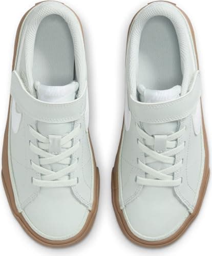 Nike Kids Kid's Court Legacy (Little Kid) Light Silver/White/Gum Dark Brown 13.5 Medium - Image 5