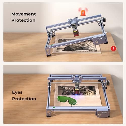 Creality Falcon 5W Laser Engraver Machine, 72w High Precision 0.06mm Laser Cutter and Engraving Machine for Wood Leather Acrylic Glass, 10000mm/min, Offline Usage, CNC Laser Engraver - Image 5