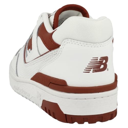 New Balance 550 Womens White Brick Red Size 9.5 - Image 6
