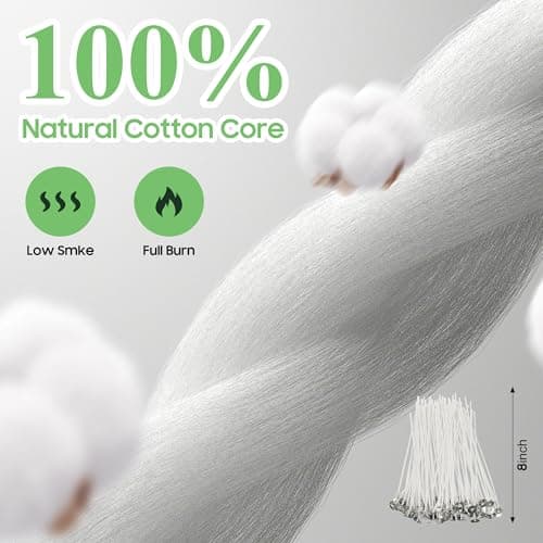 Ohcans Candle Making Kit Supplies for Beginners, Soy Wax DIY Candle Making for Adults, with 900ml Candle Make Pouring Pot, Candle Wicks, Wicks Sticker, Wicks Holder,Soy Candle Wax - Image 6