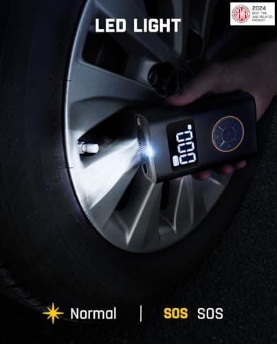 Fanttik X9 Pro Portable Tire Inflator for Compact Car, 1Min Fast Inflate Electric Bike Pump with Digital Tire Pressure Gauge, 150PSI Air Compressor for Electric Bikes, Motorcycle, Ball - Image 8