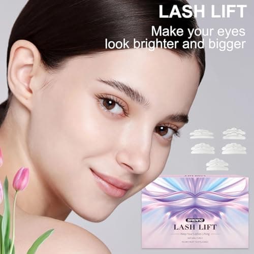 Lash Lift Kit, Eyelash Perm Kit, 5 Sets Lash Perm Kit Eyelash Lift Kit, Eyebrow Lamination Easy for Beginner, Professional Eyelash Curling Lash Extension Set, Home Achieve Semi-Permanent Curling - Image 8