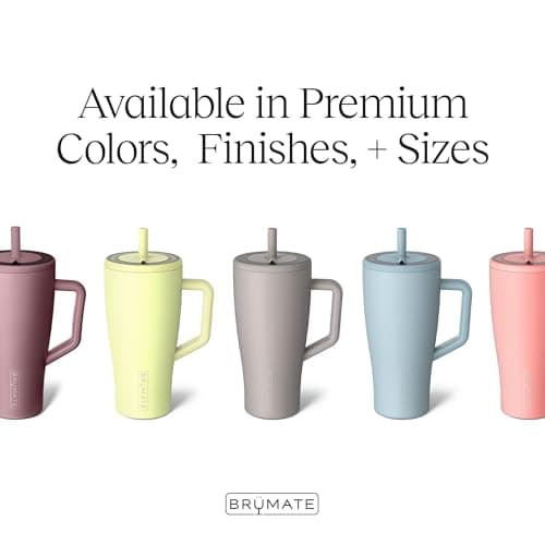 BrüMate Era 40 oz Tumbler with Handle and Straw | 100% Leakproof Insulated Tumbler with Lid and Flexible SoftSip Straw | Made of Stainless Steel | Cup Holder Friendly Base | 40oz (Mocha) - Image 3