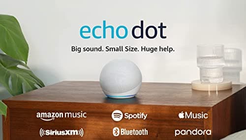 Amazon Echo Dot (newest model), Vibrant sounding Alexa speaker, Great for bedrooms, dining rooms and offices, Glacier White - Image 14