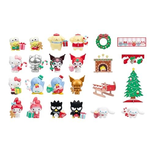 Hello Kitty® and Friends 2025 Holiday Advent Calendar - 18 Figures with Mix & Match Accessories - 24 Surprises - Kids and Sanrio Fans Ages 6+ - Image 3