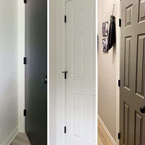 30 Pack Rounded Matte Black Door Hinges 3.5 Inch 5/8" Radius Interior 3 1/2" Flat Iron Bifold Residential Standard Bedroom Indoor for Doors 3 ½"Hardware Control House Home Decor Essentials Accessories - Image 8