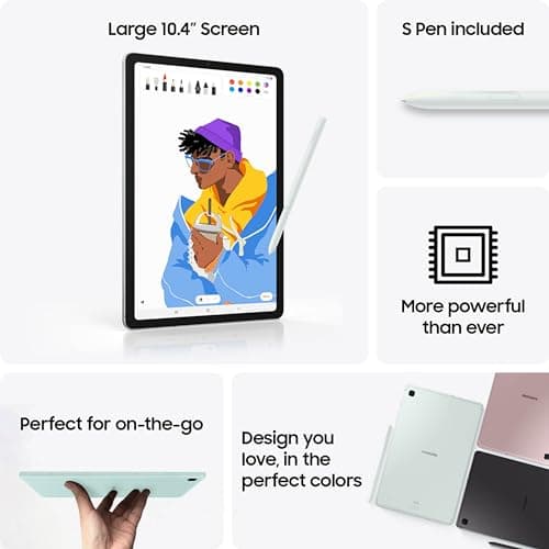Samsung Galaxy Tab S6 Lite (2024) 10.4" 64GB WiFi Android Student Tablet, S Pen for Note-Taking, Gaming Ready, Long Battery Life, Expandable Storage, US Version, Oxford Gray, Amazon Exclusive - Image 2