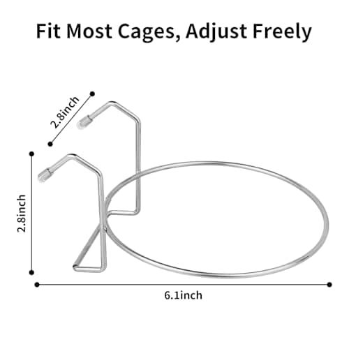 Fri4Free 2PCS Kennel Water Bowl Hanging,Stainless Steel Puppy Bowls for Small Dog Cage,Kennel, Crate, Catio Accessories,Dog Crate Water Bowl Dish Feeder Food Holder No Spill(8oz/1cup) - Image 3