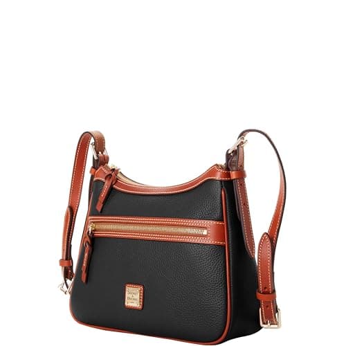 Dooney & Bourke Crossbody Bags for Women, Presley Pebble Grain Leather Crossbody Handbag with Adjustable Shoulder Strap - Black - Image 2