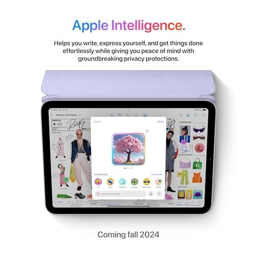 Apple iPad mini (A17 Pro): Apple Intelligence, 8.3-inch Liquid Retina Display, 128GB, Wi-Fi 6E, 12MP Front/12MP Back Camera, Touch ID, All-Day Battery Life with AppleCare+ (2 Years) — Space Gray - Image 2