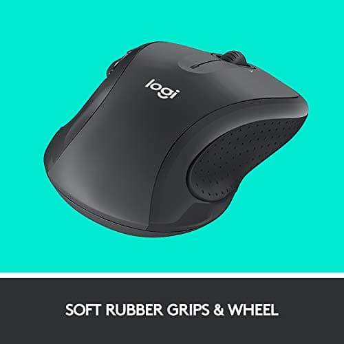 Logitech M510 Wireless Mouse, Mouse for Laptop and PC with USB Unifying Receiver, Programmable Buttons - Graphite - Image 3