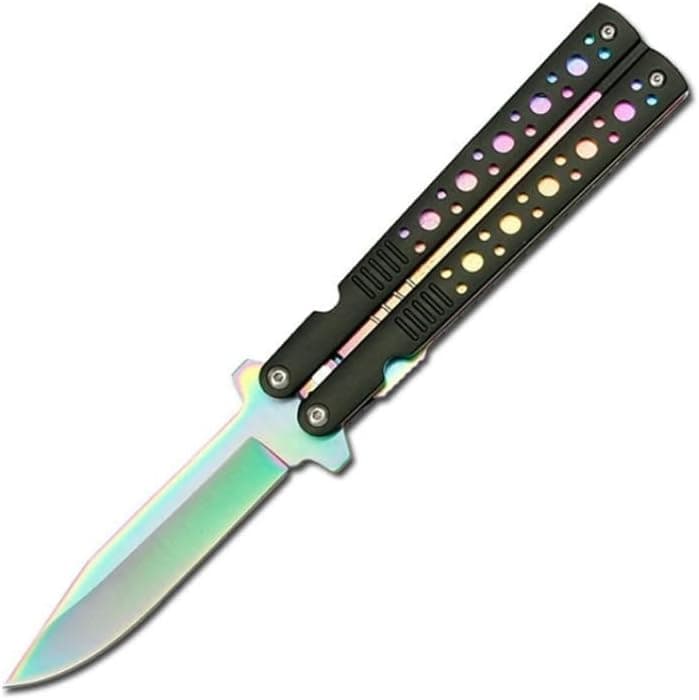 Snake Eye Tactical Spring Assisted Rainbow Blade Folding Aluminum Handle Pocket Eco'Gift LIMITED EDITION Knife - Image 4