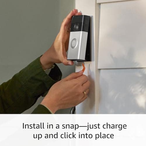 Ring Battery Doorbell with Ring Indoor Cam 2nd Gen (White) - Image 5