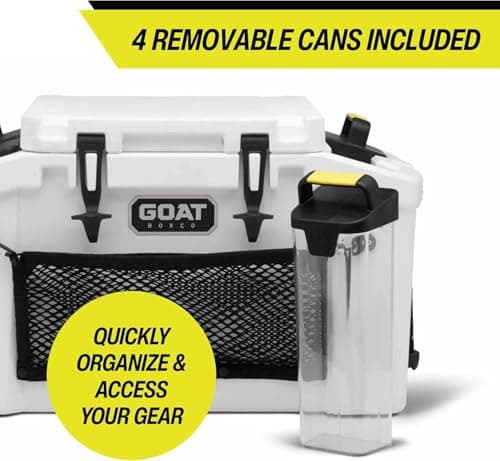 GOAT BOXCO HUB 50 System - Camping Cooler for Men & Women - Perfect for Hunting Essentials, Fishing Gear & Survival Gear - Small Cooler Picnic Basket for Road Trips & Hiking (Desert Orange) - Image 5