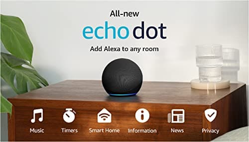 Amazon Echo Dot (newest model), Vibrant sounding Alexa speaker, Great for bedrooms, dining rooms and offices, Charcoal - Image 11