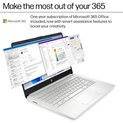 Hp 2025 Everyday Laptop | Free Office 365 | Intel Quad-Core Processor | 11.5 HRs Battery | 1TB Cloud Storage with 64GB SSD and 64GB External, 8GB RAM | Copilot AI Windows 11 w/o Mouse - Image 2