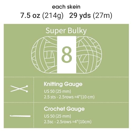 MABOZOO Tie Dye Chunky Yarn for Crocheting & Knitting, 8 Pack - Soft Plush Sage Green Fluffy Jumbo Chenille Yarn,Giant Thick Fuzzy Bulky(29 yds, 8 oz Each Skein) - Image 6