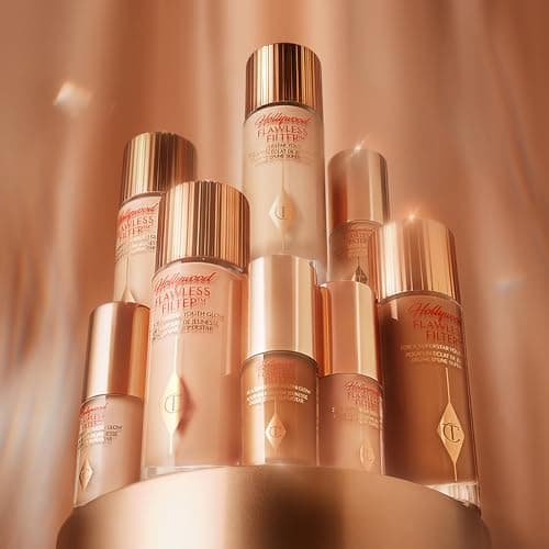 Charlotte Tilbury Hollywood Flawless Filter - Multi‑Use Makeup Primer, Complexion Booster & Illuminating Liquid Highlighter with Sheer Coverage - Smooths & Blurs Skin - 2.5 Fair - Image 6
