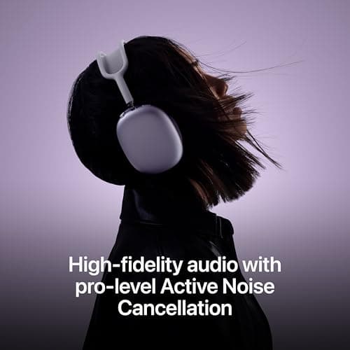 Apple AirPods Max Wireless Over-Ear Headphones, Pro-Level Active Noise Cancellation, Transparency Mode, Personalized Spatial Audio, USB-C Charging, Bluetooth Headphones for iPhone - Midnight - Image 4