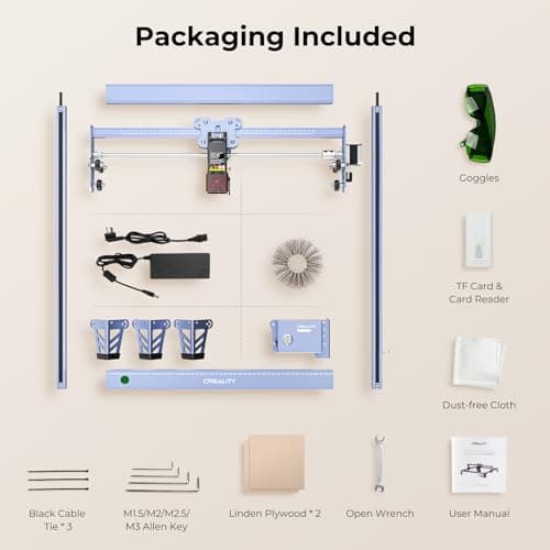 Creality Falcon 5W Laser Engraver Machine, 72w High Precision 0.06mm Laser Cutter and Engraving Machine for Wood Leather Acrylic Glass, 10000mm/min, Offline Usage, CNC Laser Engraver - Image 7