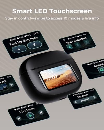 Wireless Earbuds, Ear Buds Active Noise Cancelling with Charging Case, 6.0 Bluetooth Earbuds with AI Clear Calls, 40H Playtime for Sports & Working, Stereo Sound Headphones for iPhone/Android/iPad - Image 2