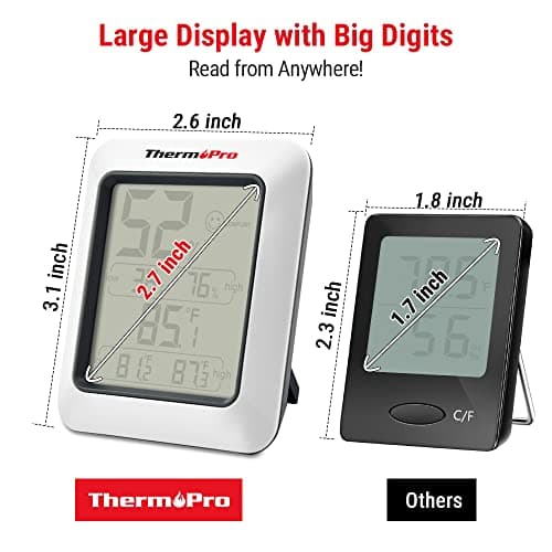 ThermoPro TP50 Digital Hygrometer Indoor Thermometer Room Thermometer and Humidity Gauge with Temperature Monitor - Image 6