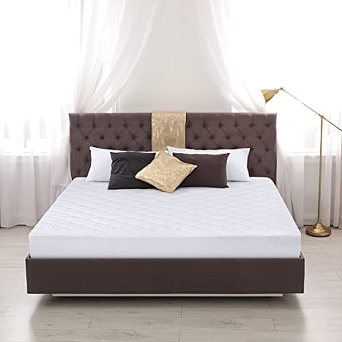Utopia Bedding Quilted Fitted Mattress Pad, King Size, Elastic Fitted Mattress Topper Protector and Cover Stretches up to 16 Inches Deep, Machine Washable (White) - Image 7
