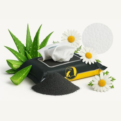 Men's Charcoal Face + Body Cleansing Wipes - 4 Pack (120ct) - Image 8