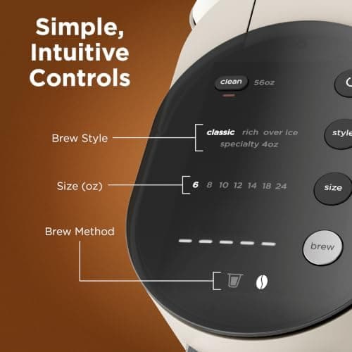 Ninja Pod and Grounds Coffee Maker, K-Cup Compatible, Stone, PB051ST - Image 8