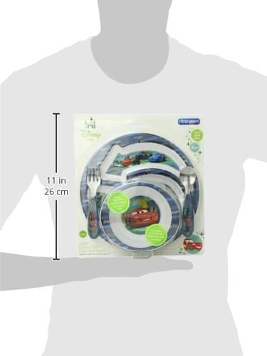 The First Years Disney/Pixar Cars Dinnerware Set - Toddler Plates and Toddler Utensils - 4 Count 4 Piece Set Disney/Pixar Cars - Image 8