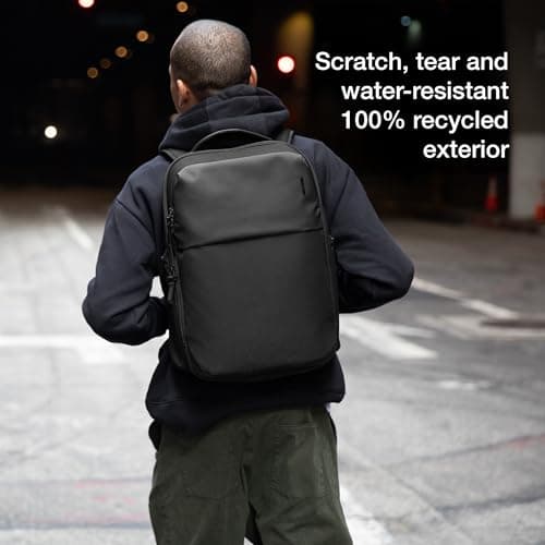 Incase A.R.C. Daypack 24L – Travel Backpack and Laptop Bag for School - Fits up to 16 inch Laptop - 4 Zippered Compartments, 2 Water Bottle Pockets - Commuter and College Backpack - Black - Image 6