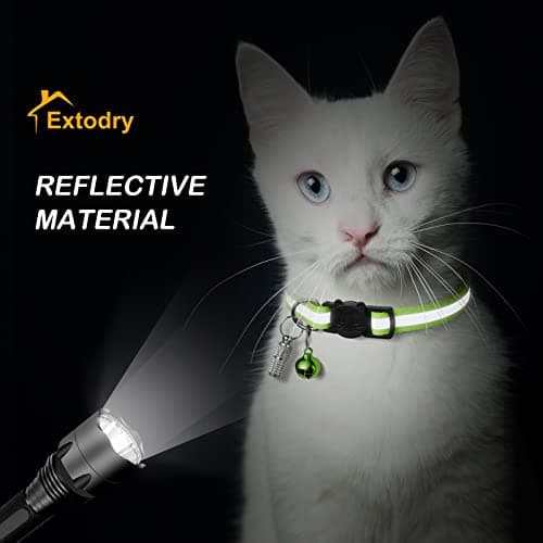 12 Pack Reflective-Breakaway Cat Collars with Bells,Safety Buckle Kitten Collar, with Name Tag, Adjustable,Ideal for Girl Cats Male Cats,Pet Supplies,Stuff,Accessories(12 Colors & 2 ID Tags) - Image 2