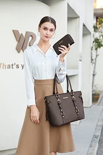 Montana West 3PCS Purses for Women Tote Bag and Wallet Set Shoulder Satchel Crossbody Bags Leather Handbag for Gift Travel Casual Work MWC3-C032WCF - Image 2