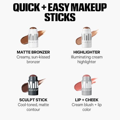 Milk Makeup Sculpt Stick – Cool-Toned Cream Contour Stick with Thyme Extract + Mango Butter – Hydrating, Buildable Formula Adds Depth + Dimension – Toasted (Light), 0.19 oz - Image 4
