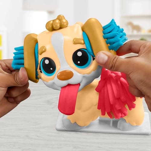 Play-Doh Care 'n Carry Vet Playset for Kids 3 Years and Up with Toy Dog, Storage, 10 Tools, and 5 Modeling Compound Colors, Non-Toxic - Image 3