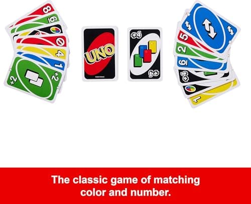 Mattel Games UNO Card Game in a Collectible Storage Tin for Kids, Adults, Families, Parties & Travel, 2 to 10 Players (Amazon Exclusive) (Amazon Exclusive) - Image 3