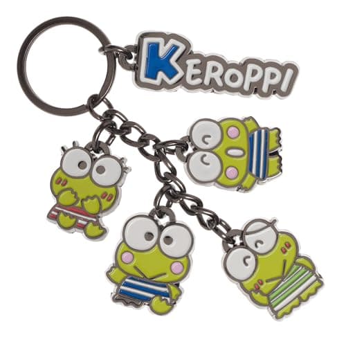 Bioworld Multi- Keroppi Charms Anime Keychain