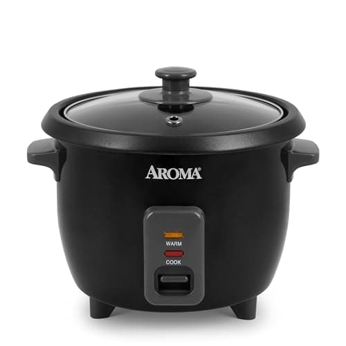 Aroma Housewares 1.5Qt. Rice & Grain Cooker (ARC-363NGB),Black,6-Cup Cooked / 3-Cup Uncooked