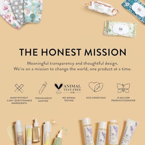 The Honest Company Clean Conscious Diapers for Sensitive Skin | Hypoallergenic, Fragrance Free | Spring '25 Limited Edition Prints | Club Box, Size 3 (16-28 lbs), 62 Count - Image 9