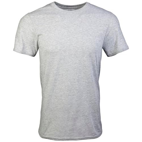 Gildan Men's Crew T-Shirts, Multipack, Style G1100, Black/Sport Grey/Charcoal (5-Pack), X-Large - Image 4