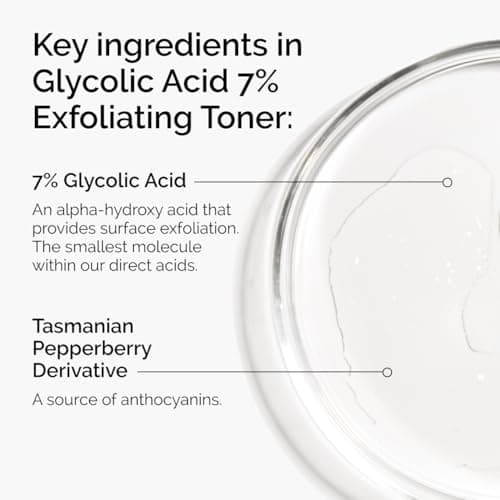 The Ordinary Glycolic Acid 7% Exfoliating Toner, Brightening and Smoothing Daily Toner for More Even-Looking Skin Tone, 3.4 Fl Oz - Image 4