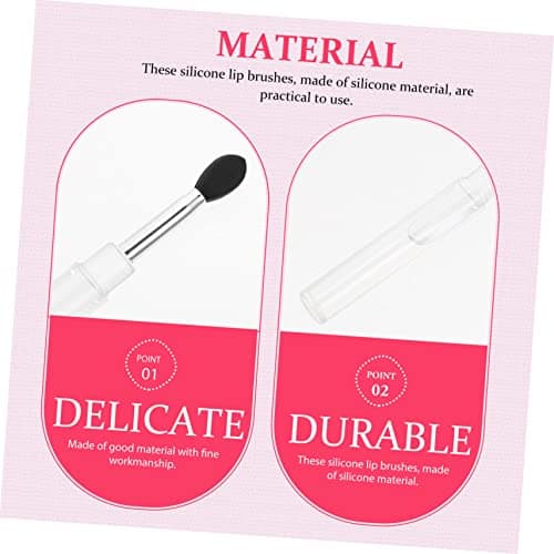 Ipetboom 12pcs Silicone Facial Brush Bulk Makeup Brushes for Eyeshadow Non-stick Applicator Sponge - Image 2