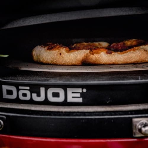 Kamado Joe DōJoe Pizza Oven Kamado Grill Accessory Insert for 18-inch Classic Joe Grills for Brick-Oven Style Food with Ceramic Stone in Black, Model KJ-DJ - Image 6