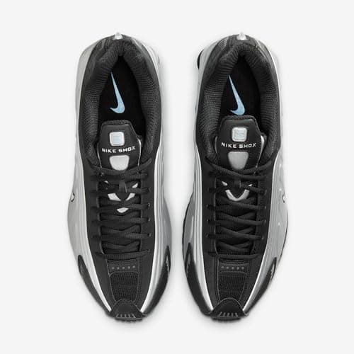 Nike Shox R4 Men's Shoes (HQ1988-004, Metallic Silver/Black/Psychic Blue/Metallic Silver) Size 11.5 - Image 4