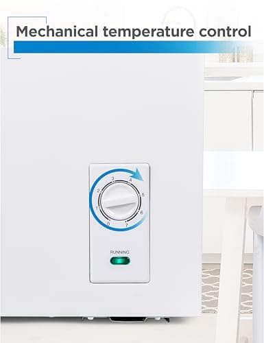 BLACK+DECKER 2.0 Cu. Ft. Compact Chest Freezer, Deep Freezer Holds Up To 70 Lbs. of Frozen Food, Removable Storage Basket, Manual Defrost, White - Image 4