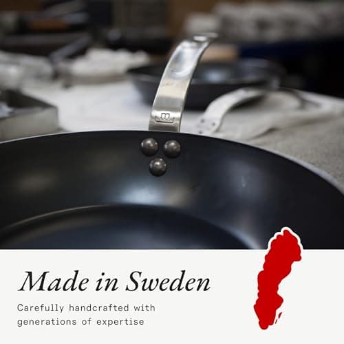 Made In Cookware - Carbon Steel Griddle + Grill Press - (Like Cast Iron, but Better) - Professional Cookware - Crafted in Sweden - Induction Compatible - Image 7