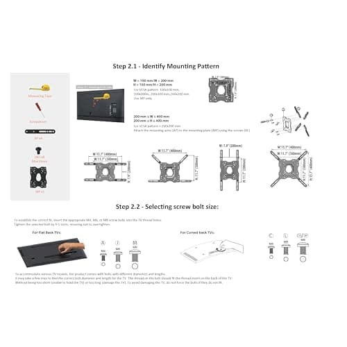 Amazon Basics Full Motion Articulating TV Monitor Wall Mount for 26" to 55" TVs and Flat Panels up to 80 Lbs, Black - Image 8